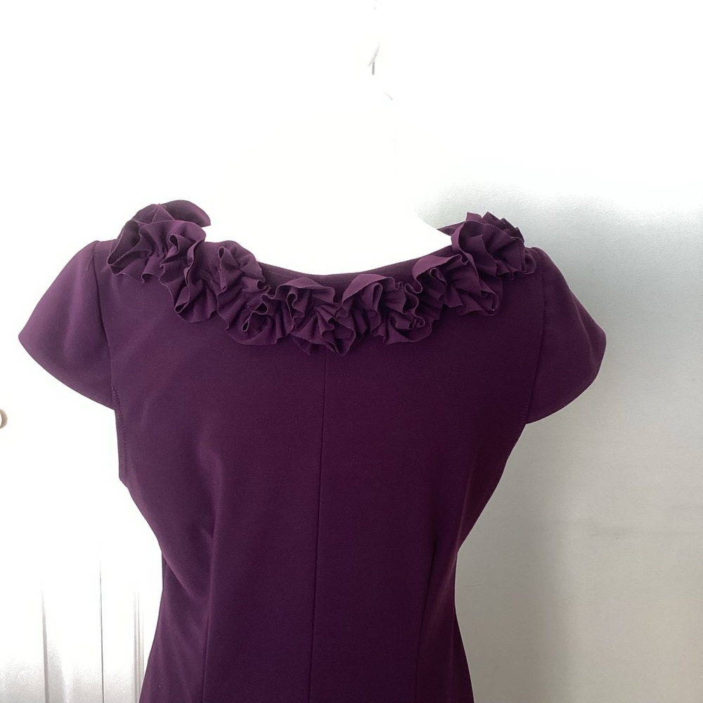 Ladies Dress “MSK” Large? Eggplant - Picture 3 of 6